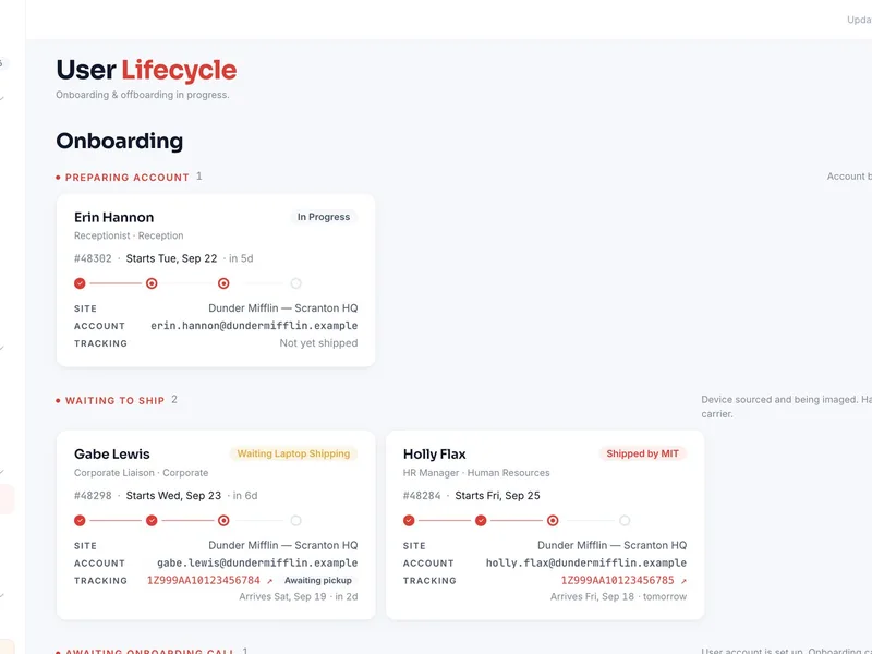 Custom client portal built by Methodology IT for a Los Angeles company