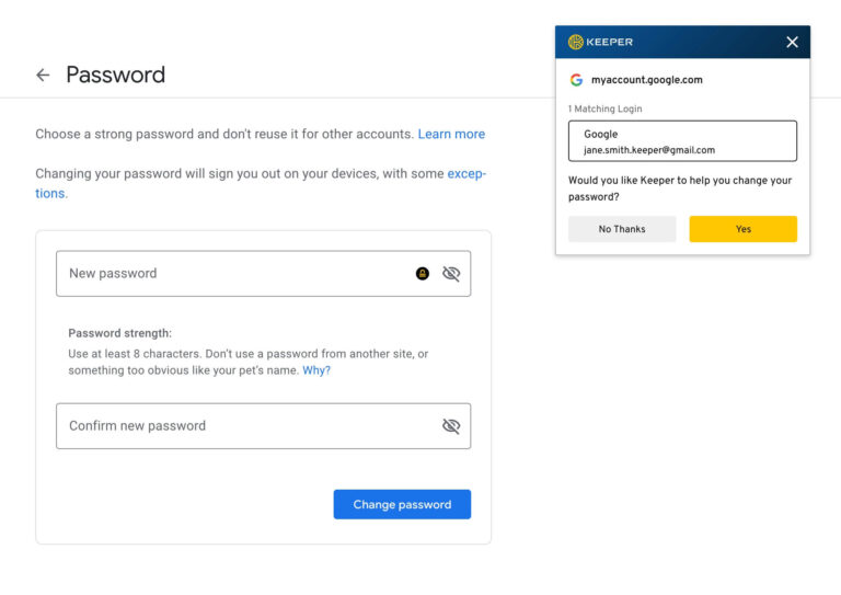 Image of Changing Passwords